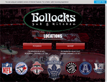 Tablet Screenshot of bollockspub.com